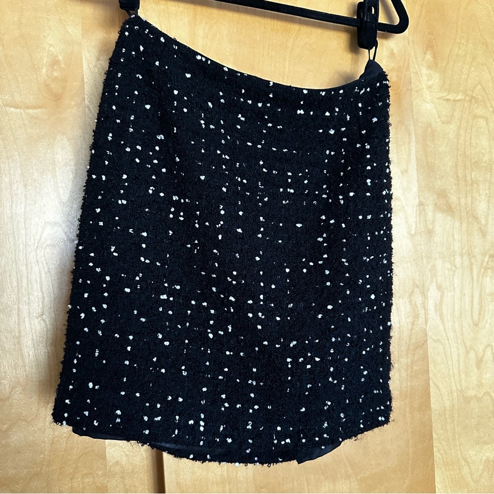 Gianni Versace Couture Wool-Blend Black and White Skirt | Vintage | Size 44